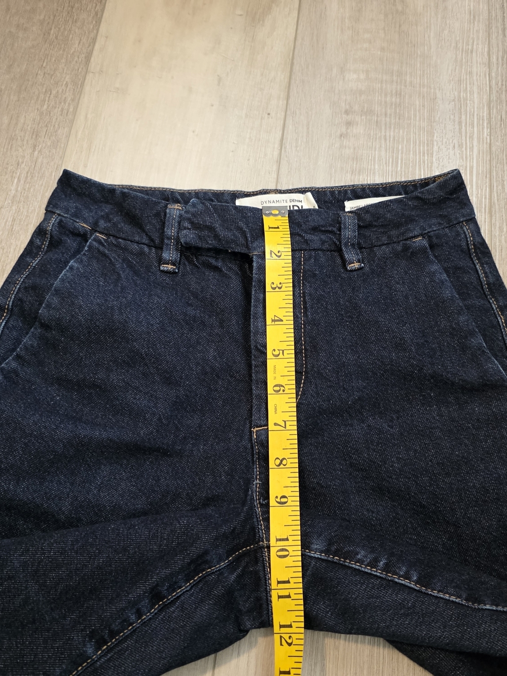 Dynamite Denim Heidi Cropped Wide Leg Jeans Dark Wash Size 25 - Picture 9 of 13